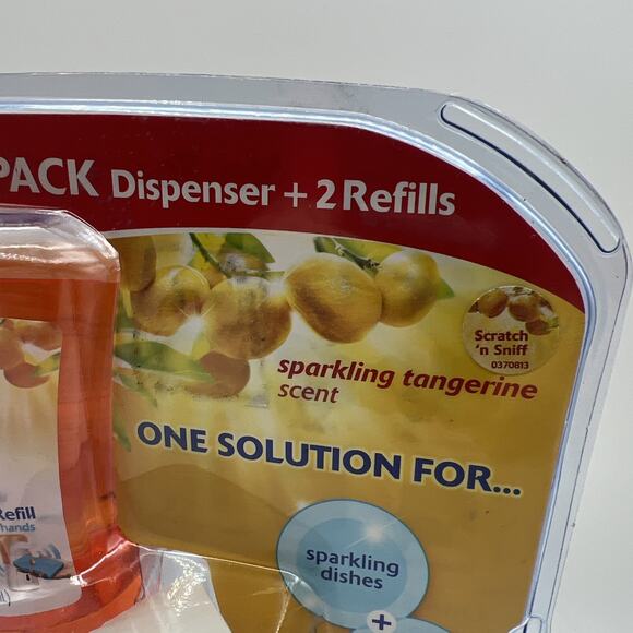 Lysol No-Touch Kitchen System 2 Soap Refills Sparkling Tangerine Discontinued - Picture 3 of 7